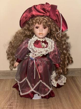 Porcelánová bábika nevesta, 43 cm, perfektný sta,