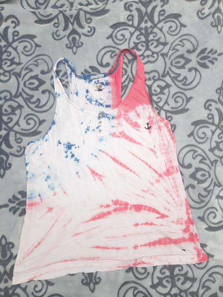 Farebné letné bavlnene tielko, tommy hilfiger,s