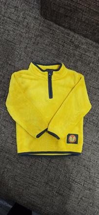 Žltá fleesová mikina, lupilu,92