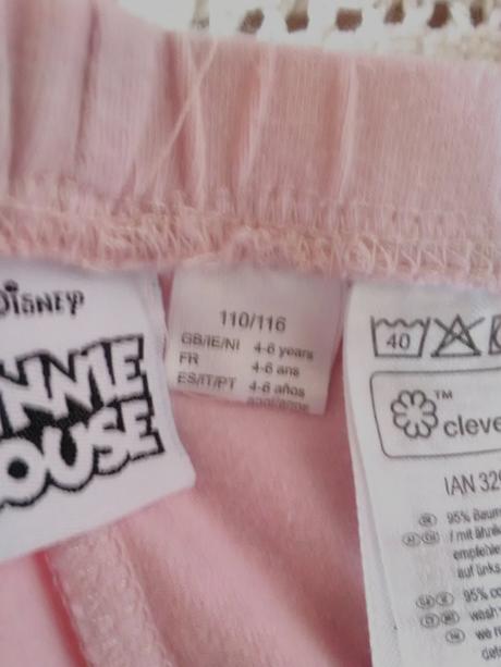 Ružové legíny s minnie mouse, 116