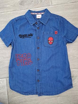 1xoblecená košeľa spider man velk.116, f&f,116