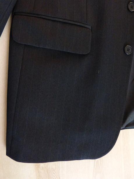 Pansky oblek čierny a sivy, 48