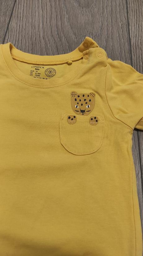 Lindex body s kratkym rukavom tigrik 74, lindex,74