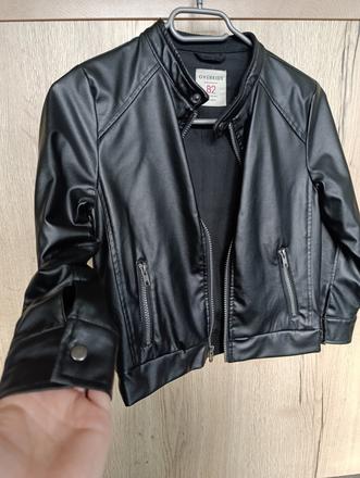 Koženková bunda podšitá látkou, 122