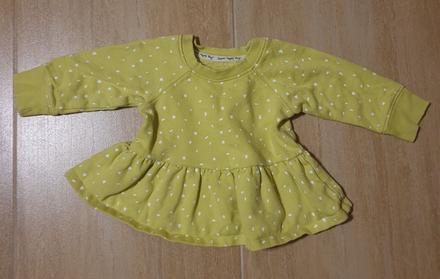 Mikina dievčenská zelenožltá next, next,68