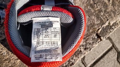 Turistické topánky, 33