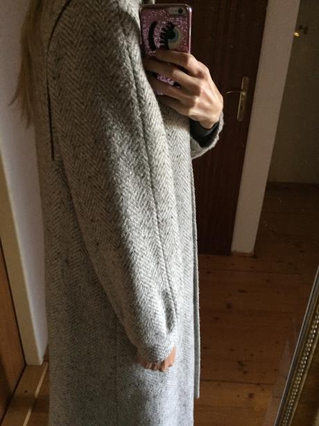 Melirovany vlneny kabat, c&a,42