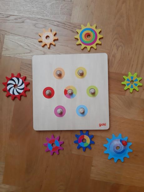 Goki hra drevené ozubené kolieska,