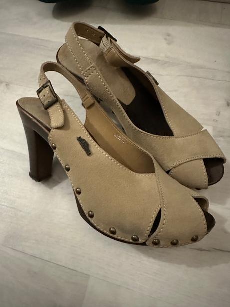 S oliver drevene sandale, s.oliver,39