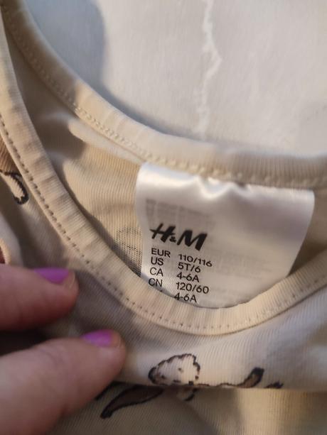 Letné pyžamo hm 110/116, h&m,110