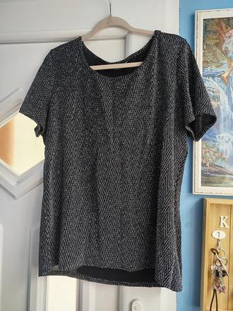 Elegantné trblietavé tričko- blúzka, xl