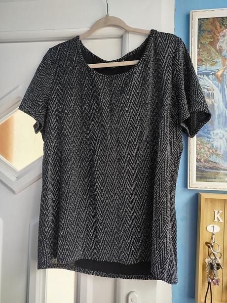 Elegantné trblietavé tričko- blúzka, xl