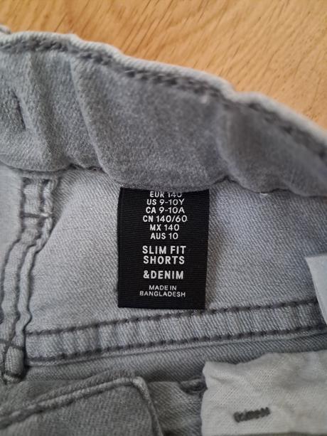 Riflove kraťasy, h&m,140