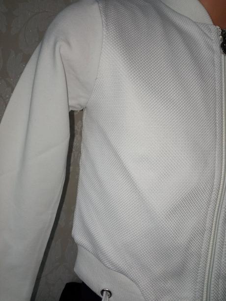 Dievčenská biela mikina miss teen (3 r.), 98