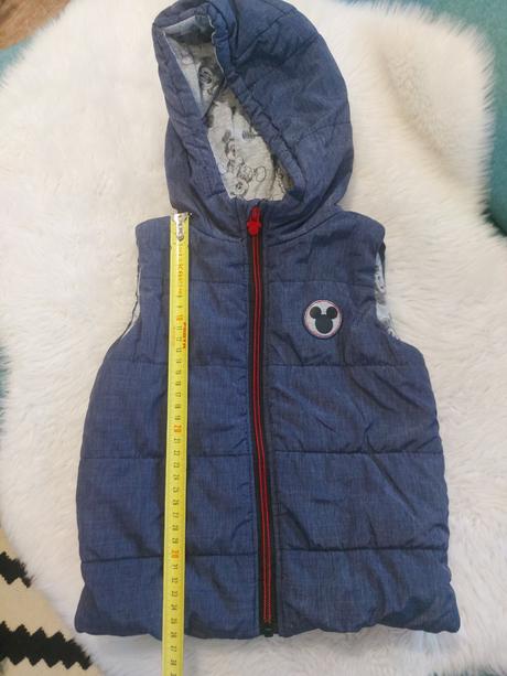 Štýlová vesta mickey mouse podšita, c&a,92