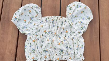 Nariasený kvetinový top zara 152, zara,152