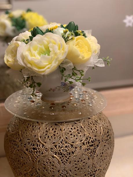 Mydlova kytica v keramickej miske, 