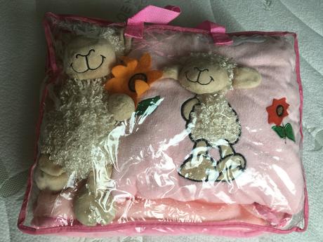 Detský set - deka, vankúšik, plyšák,