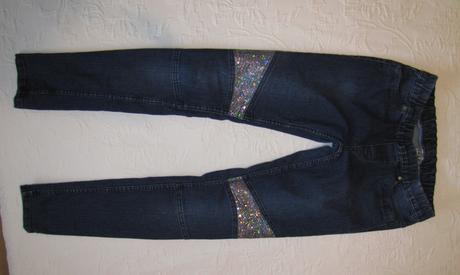 Elastické rifle s trblietkami, 164