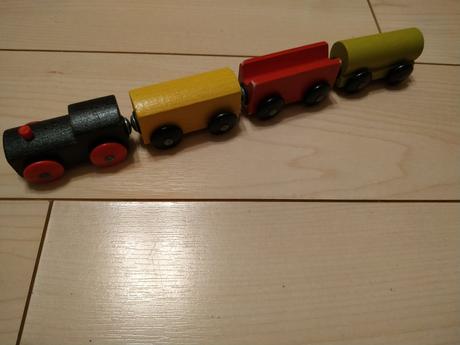 Vlacik dreveny 2 sady, 