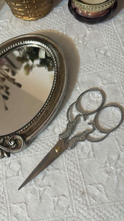 Strieborné vintage nožnice 13 cm, 