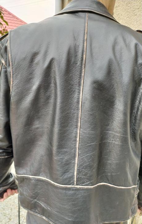 Pánsky kožený kabát, xl