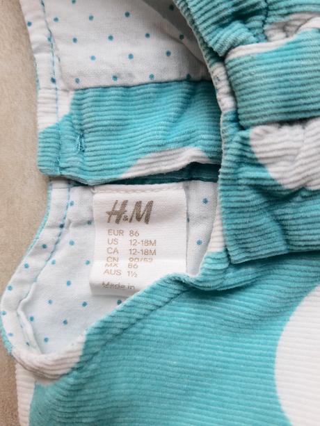 Šatová suknička h&m, h&m,86