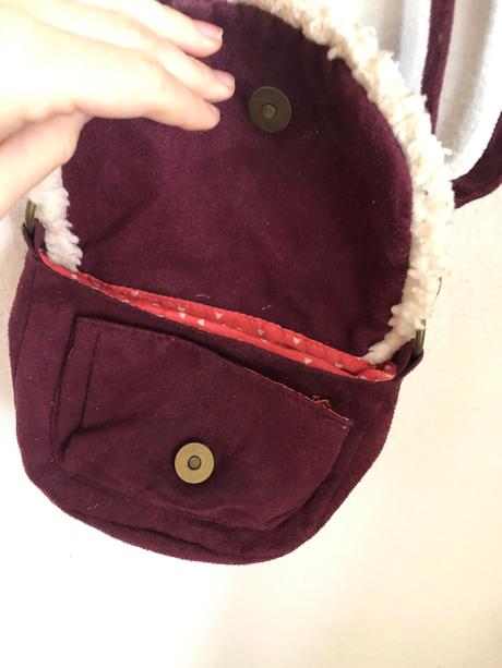 Bordová kabelka/ detská bordová kabelka, 