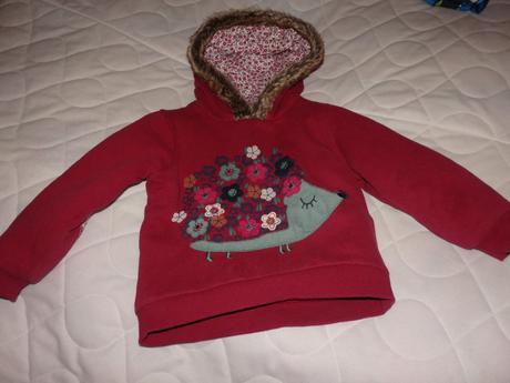 Ježková mikinka na 2-3 roky vyteplená, tu,98