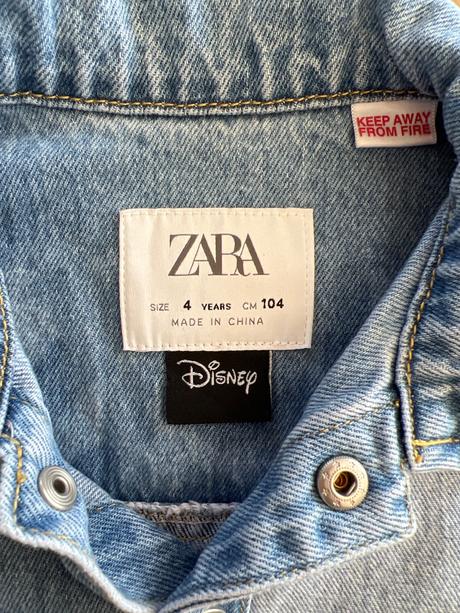 Zara rifľová košeľa, zara,104