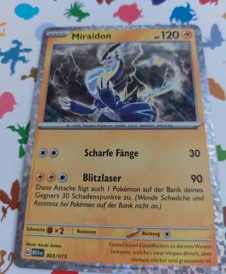 Pokemon kartička miraidon 120, 