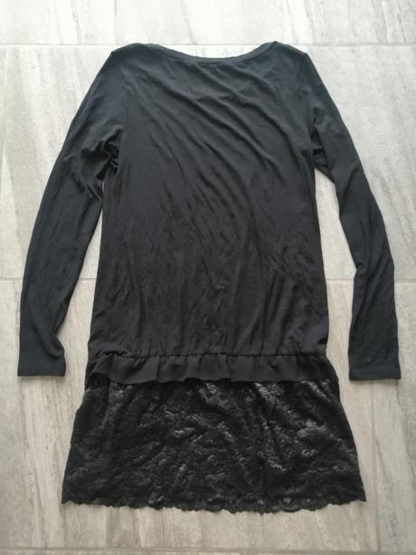 Modalové čierne šaty intimissimi,vs,164-170,čipka, intimissimi,164