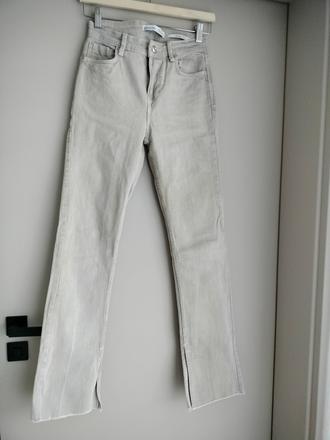 Bershka béžové rifle, bershka,xs