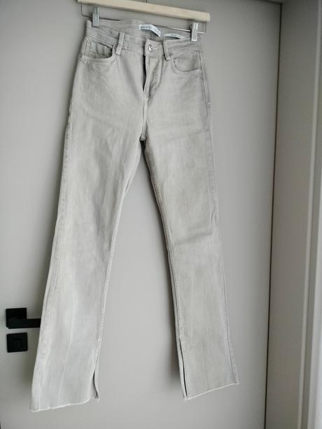 Bershka béžové rifle, bershka,xs