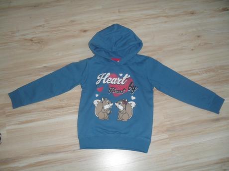 Dievčenská mikina s kapucou - veľ.110-116, dopodopo,110