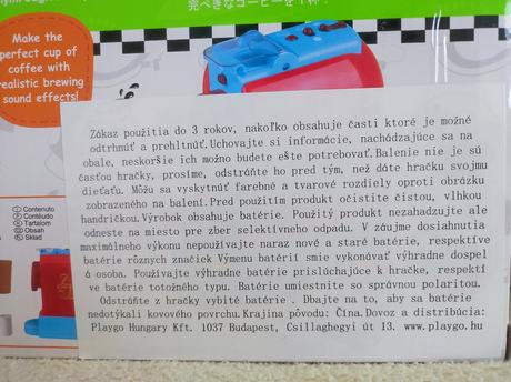 Detský kávovar + kanvica playgo, 