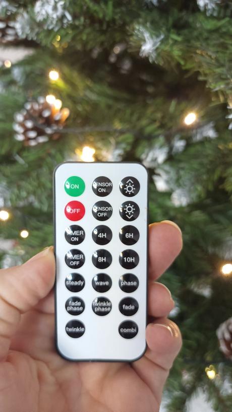 Led svetlá na stromček s diaľkovým, 