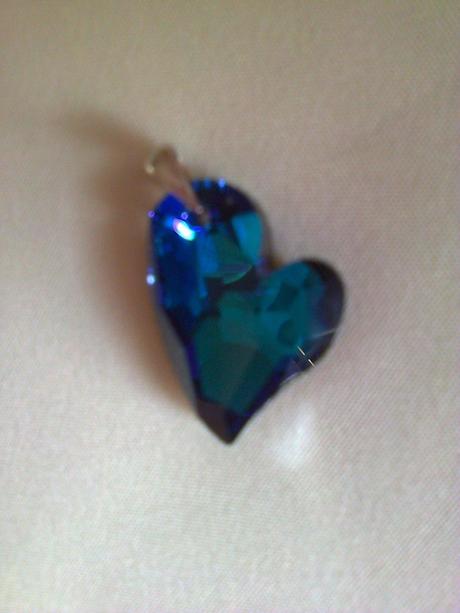 Swarovski srdiečko prívesok - striebro 925, swarovski