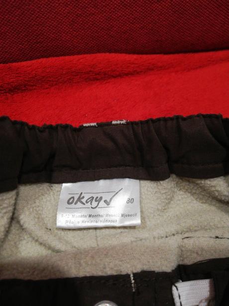 Zateplené nohavice, okay,80