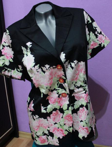 Kvetovane sako - bljzer, xl