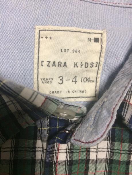 Košeľa chlapčenská zara č.104, 3-4y, zara,104