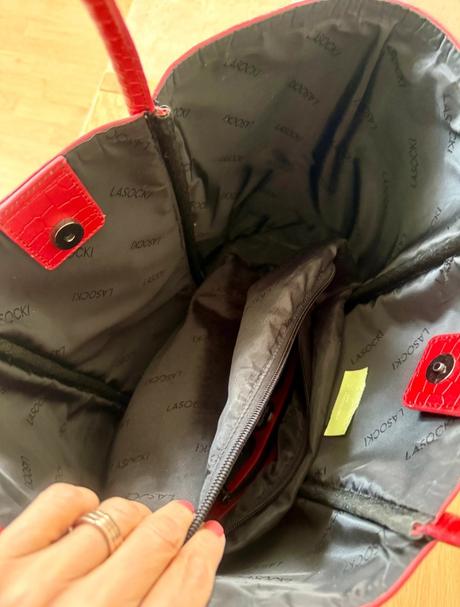 Kabelka lasocki prava koža ako nová, lasocki