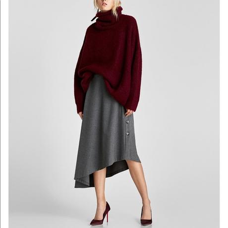 Asymetrická sukňa, zara,xs