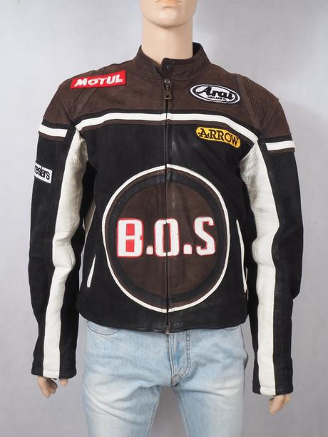 Kožená motorkárska bunda, m