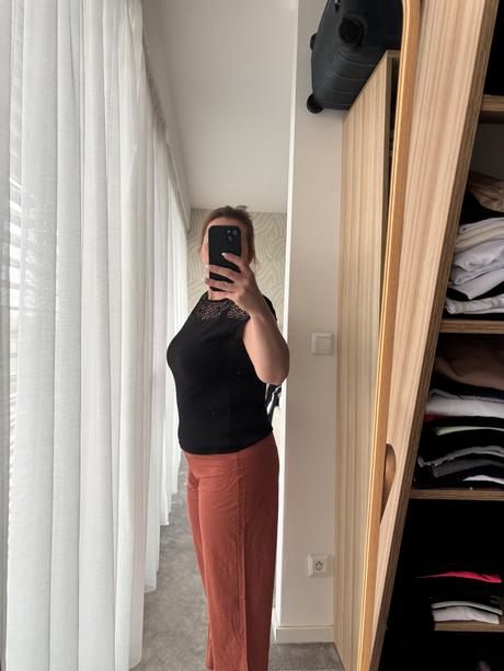 Tehlové nohavice, mango,l