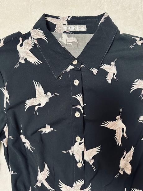 Čierna blúzka so vzorom zn. magenta, m