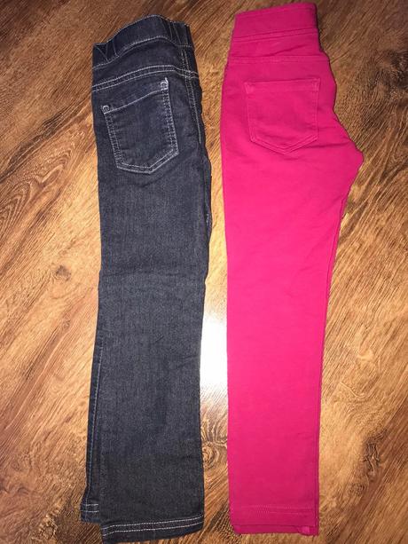 Parádne riflové nohavice s opaskom, 116