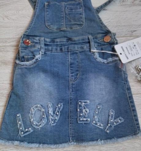 Riflová suknička, 122