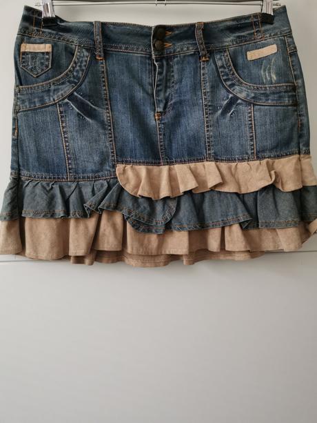 Riflová sukňa, promod,42