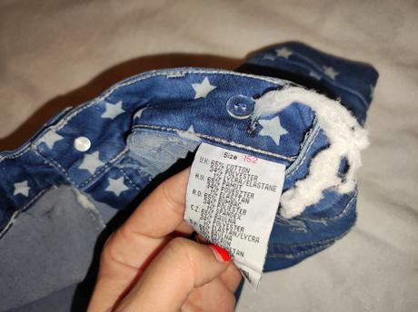 Elastické riflové kraťasy 9-10r, 152